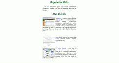 Desktop Screenshot of ergonomic-data.com